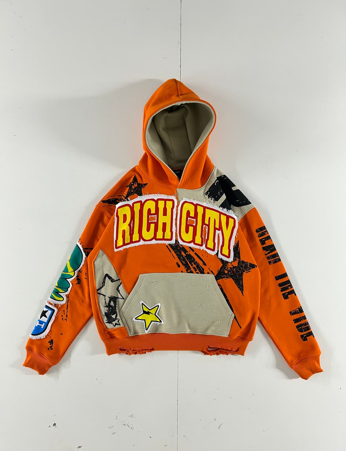 Multi-Panel Rich City Pullover