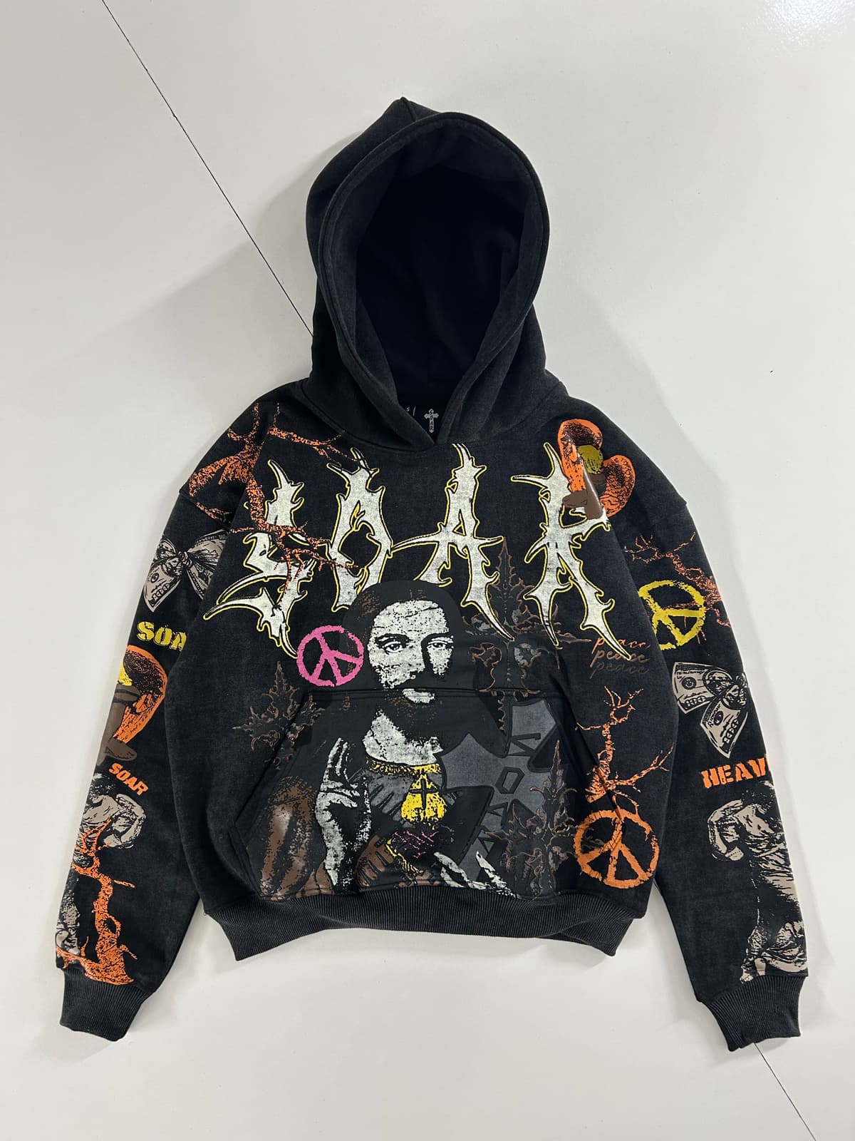 Liar Mona Graphic Oversized Hoodie
