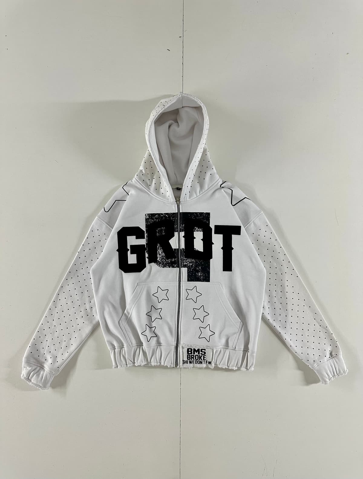 White GROT Star Hoodie