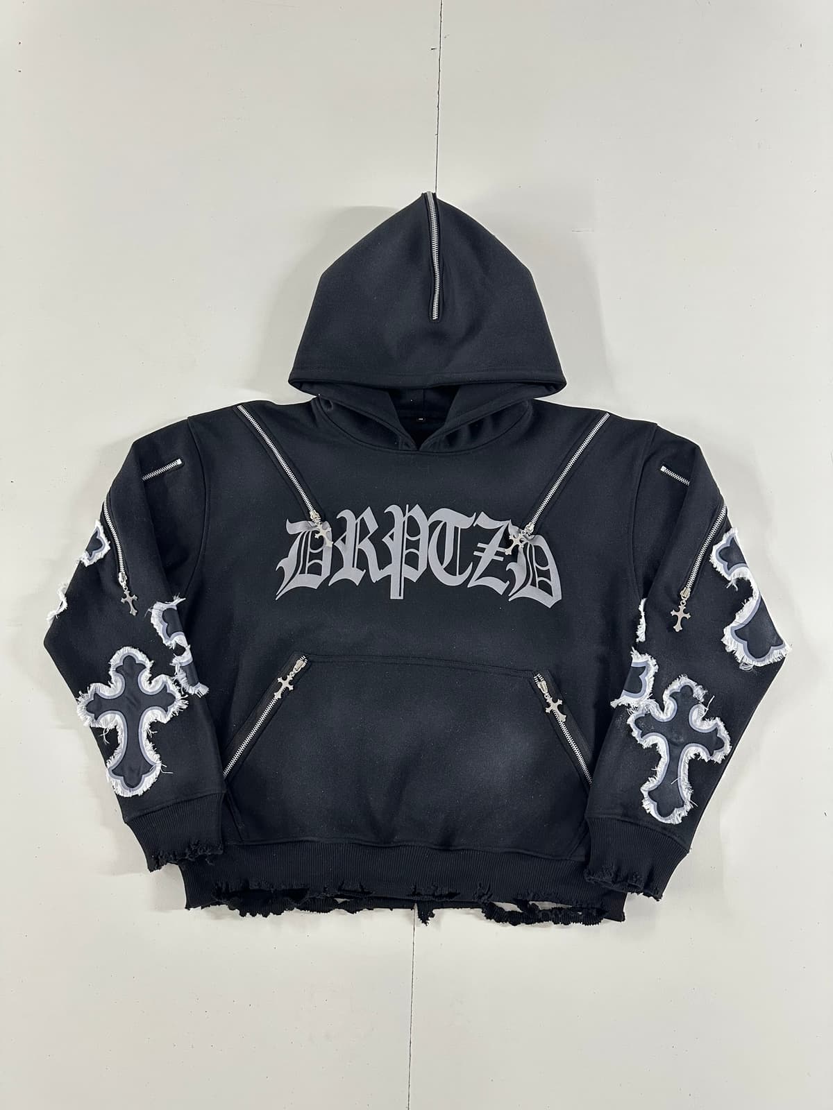 DRPTZD Cross-Zip Hoodie