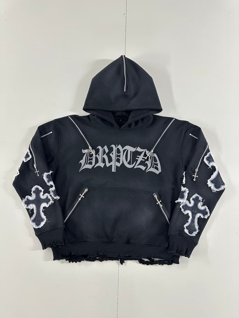 DRPTZD Cross-Zip Hoodie
