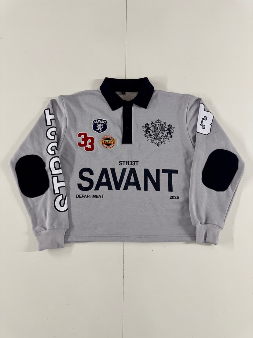 Savant Grey Rugby Top