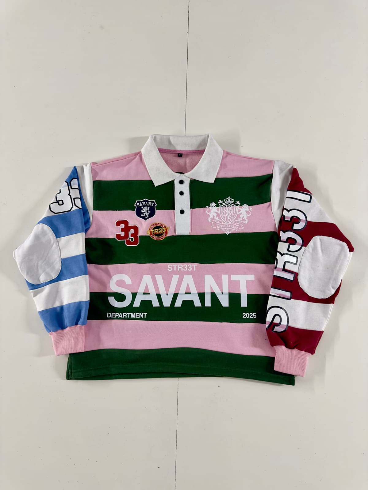 Savant Multicolour Patch Rugby Shirt