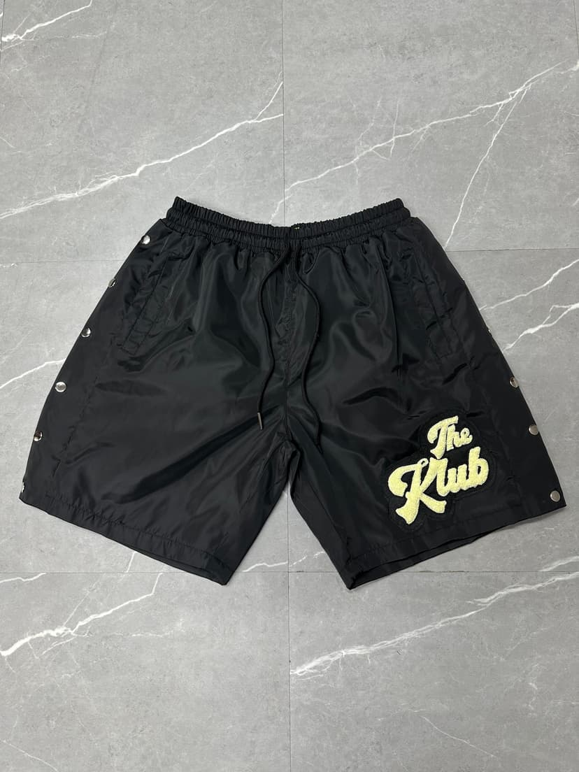 The Klub Nylon Snap Shorts (Black)