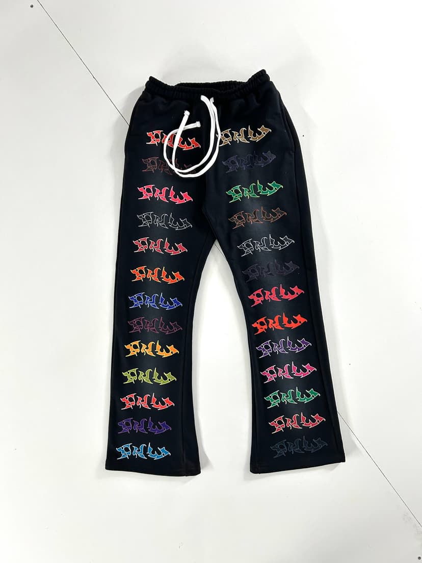 Rainbow Graffiti Repeat Pants