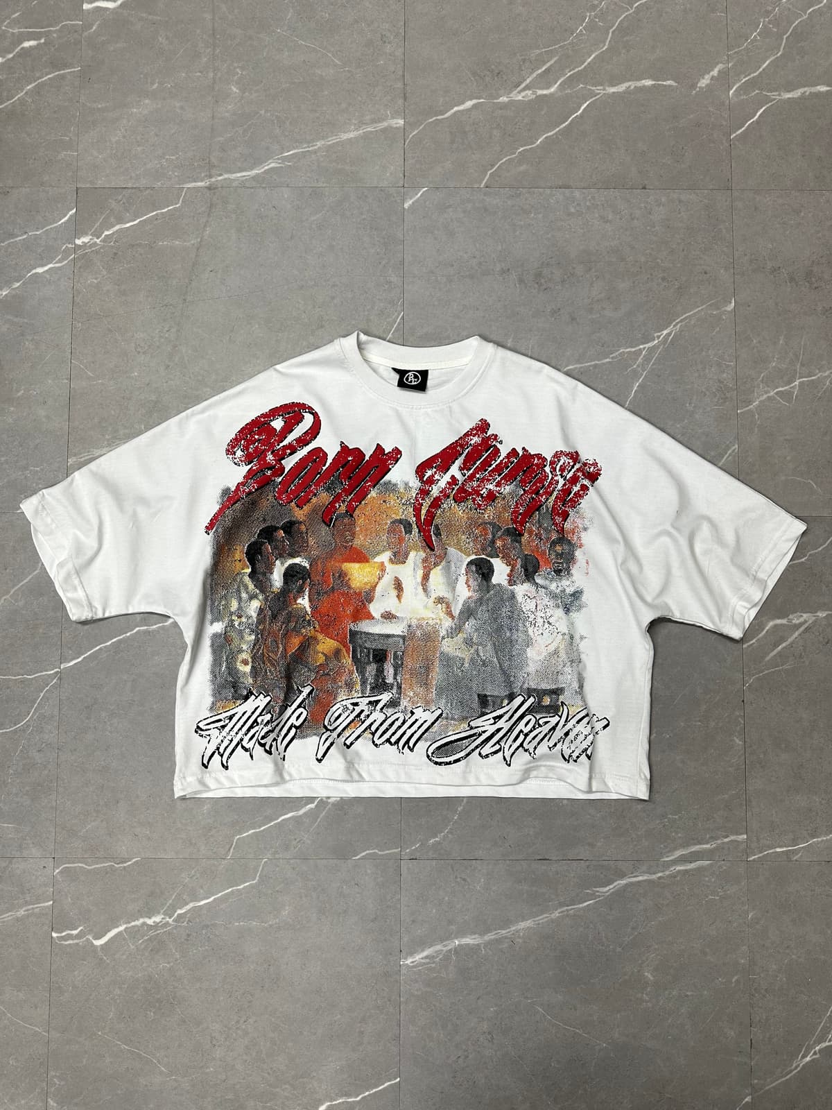 Two-Panel Halftone Graphic Tee