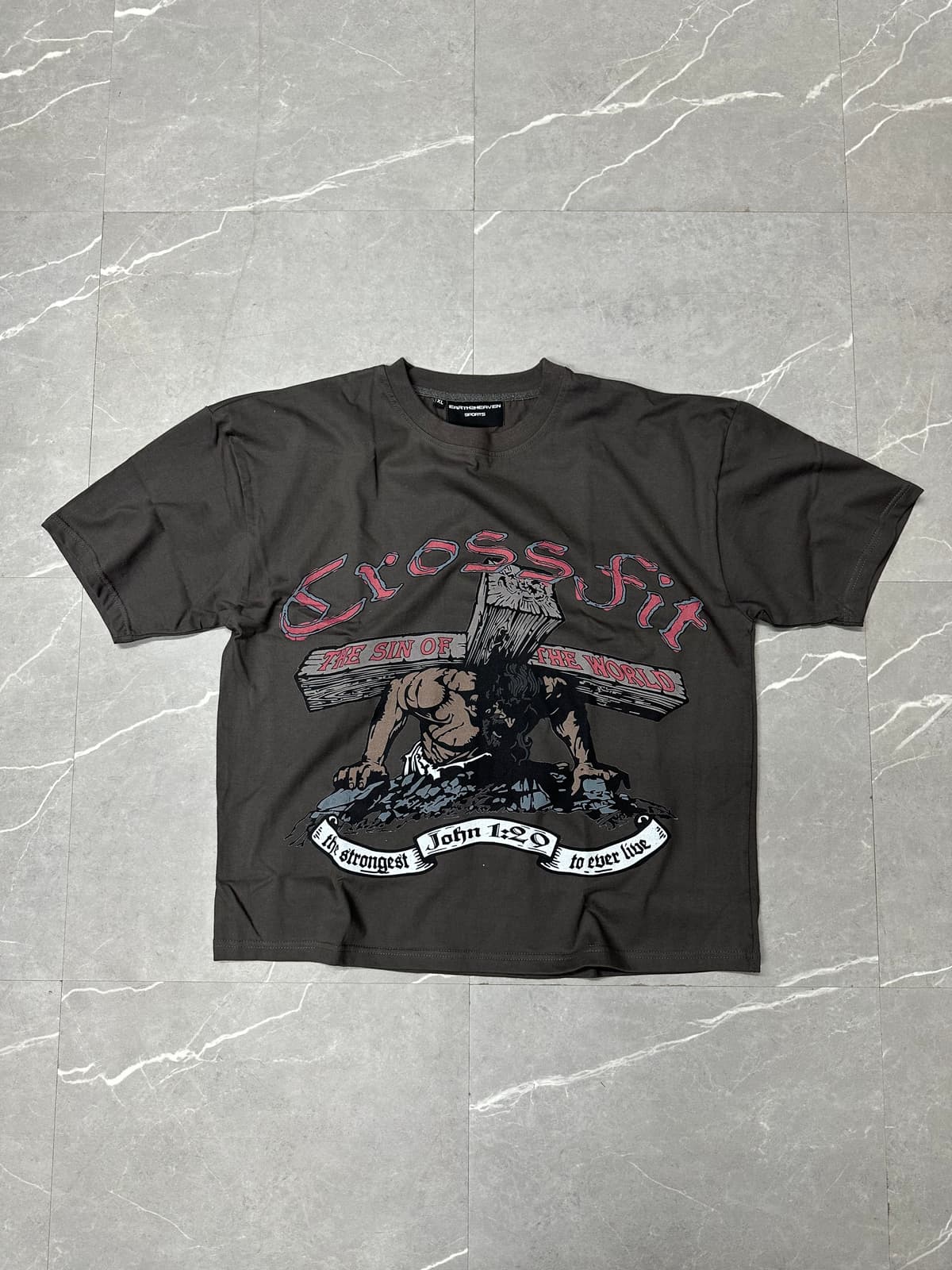 Charcoal DTG 'Crossfit' Tee