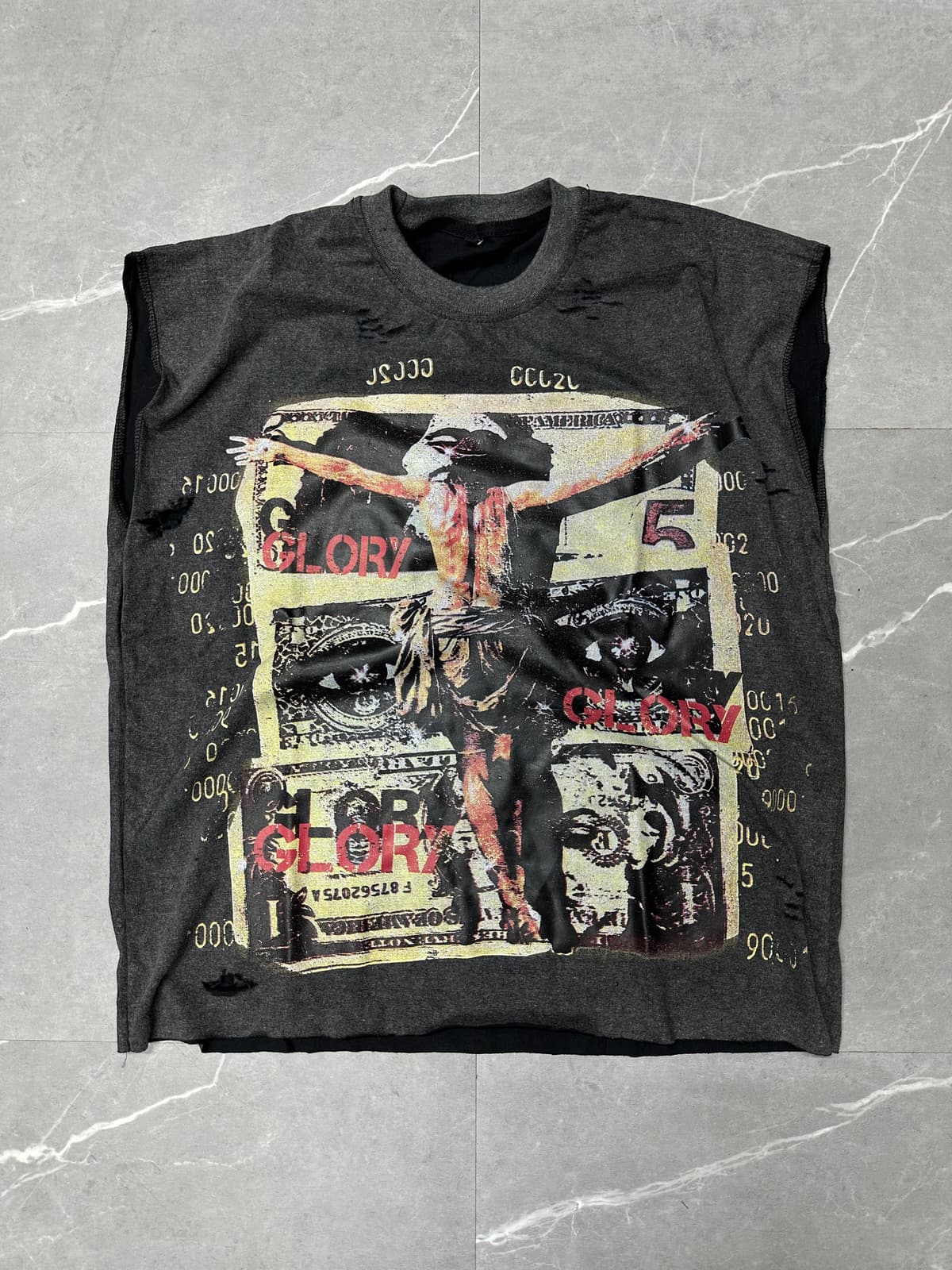 Glory Cut-Sleeve Vintage Tee