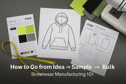Streetwear Manufacturing 101: From Idea to Sample to Bulk Production