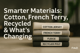 Smarter Materials: Cotton, French Terry, Recycled & What’s Changing
