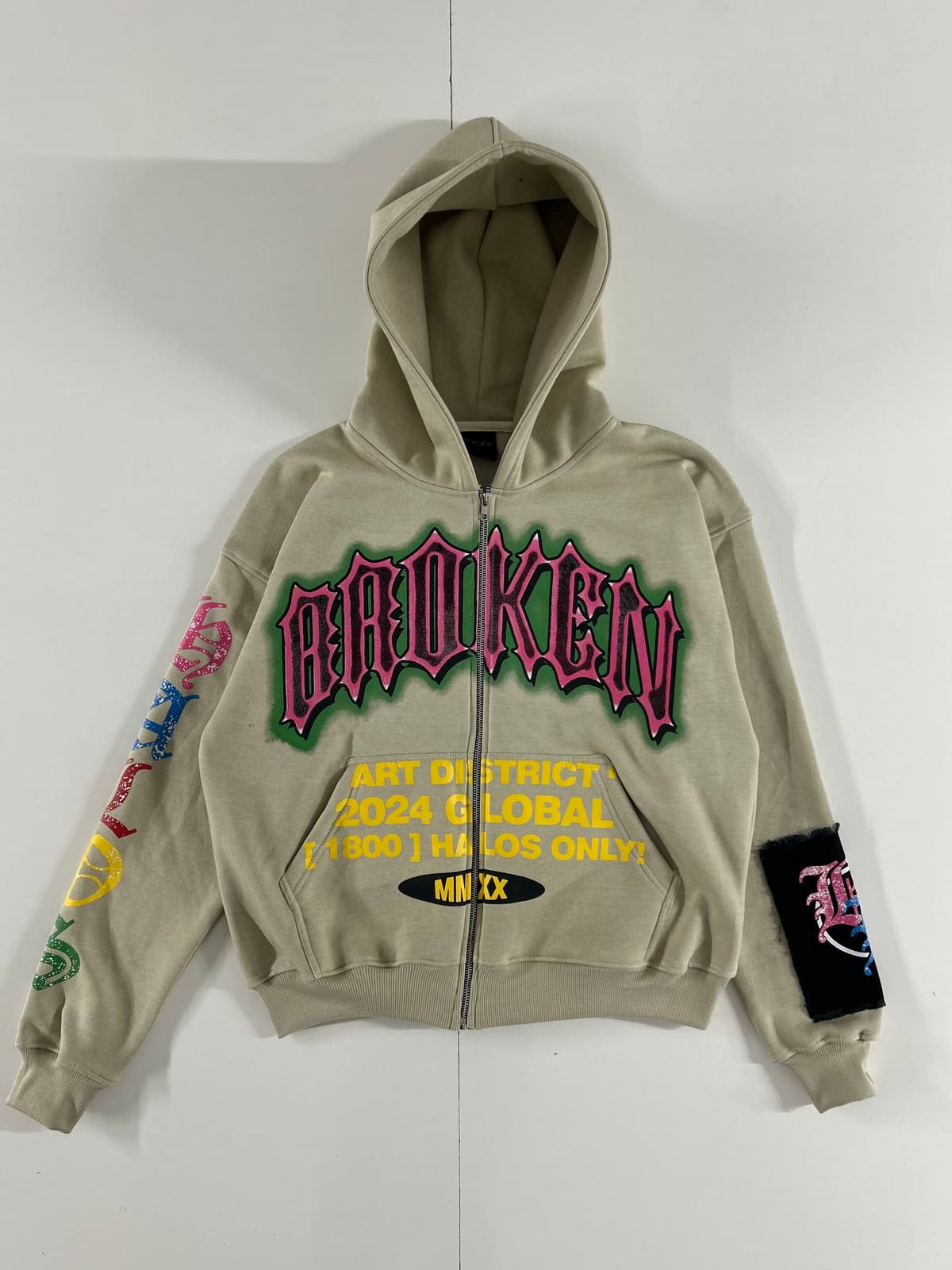Broken Art District Zip Hoodie