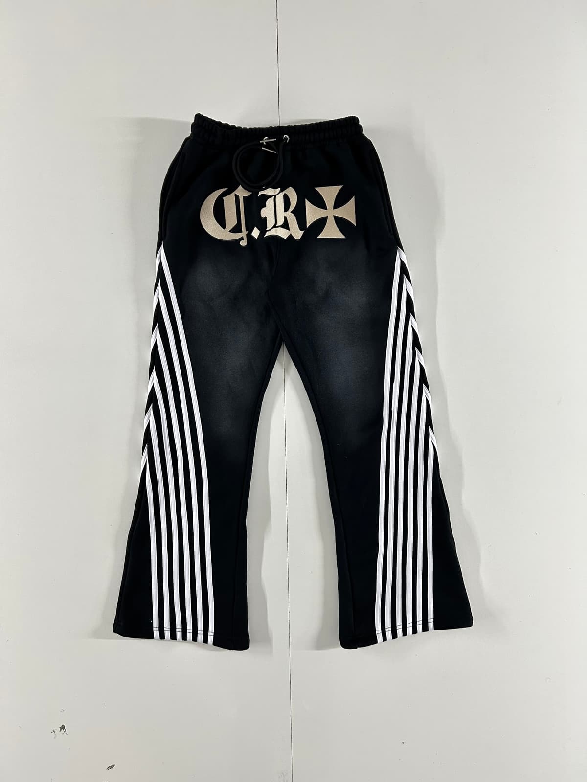 Gothic Stripe Flare Pants