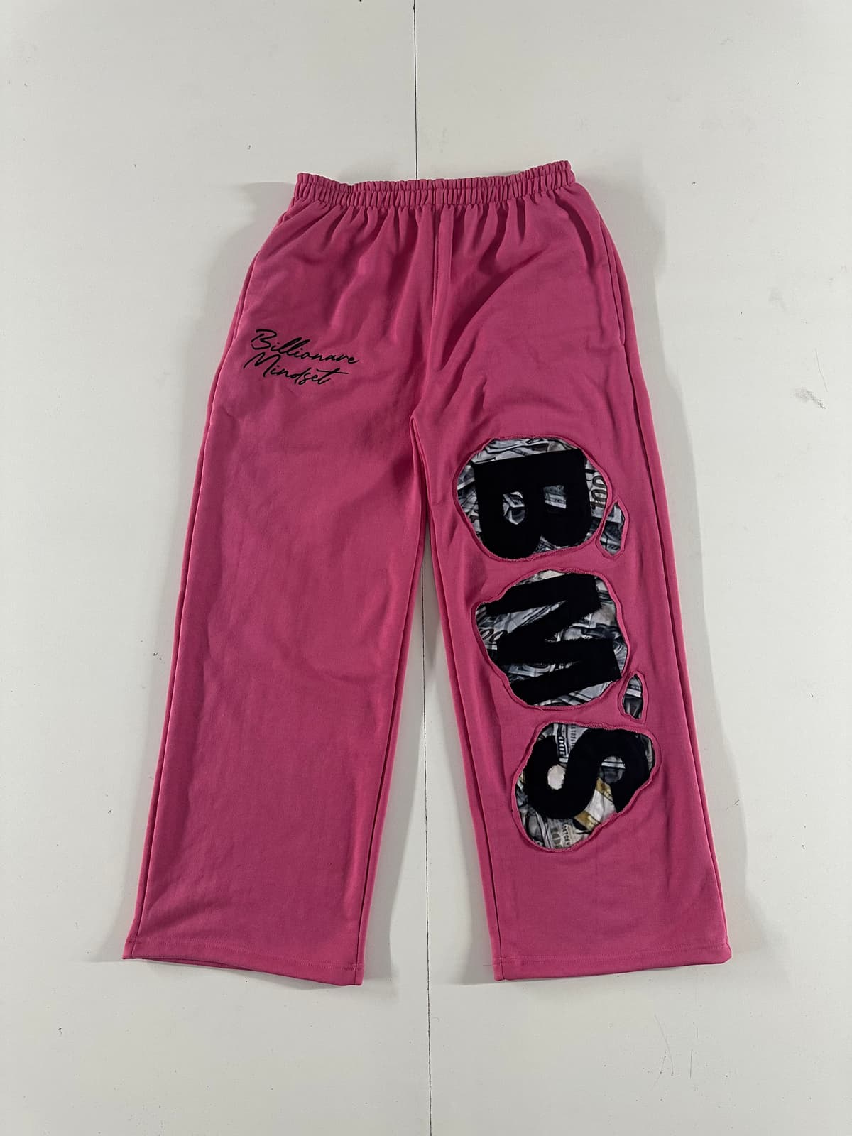 Billionaire Mindset Cutout Pants (Pink)