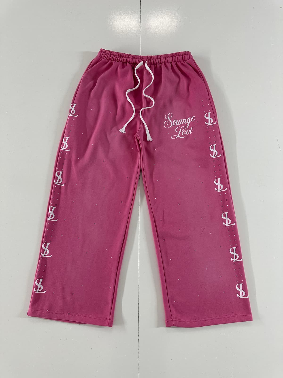 Strange Loot Rhinestone Pants (Pink)