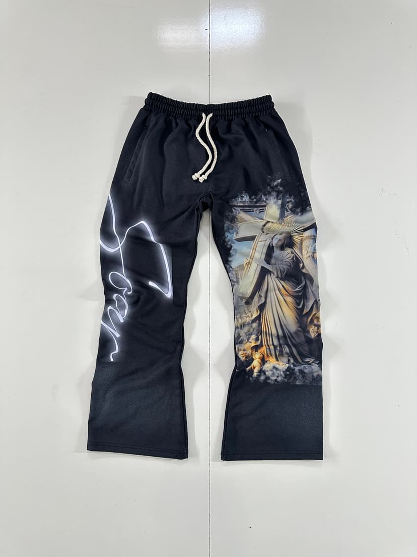 Angelic Graphic Fleece Pants