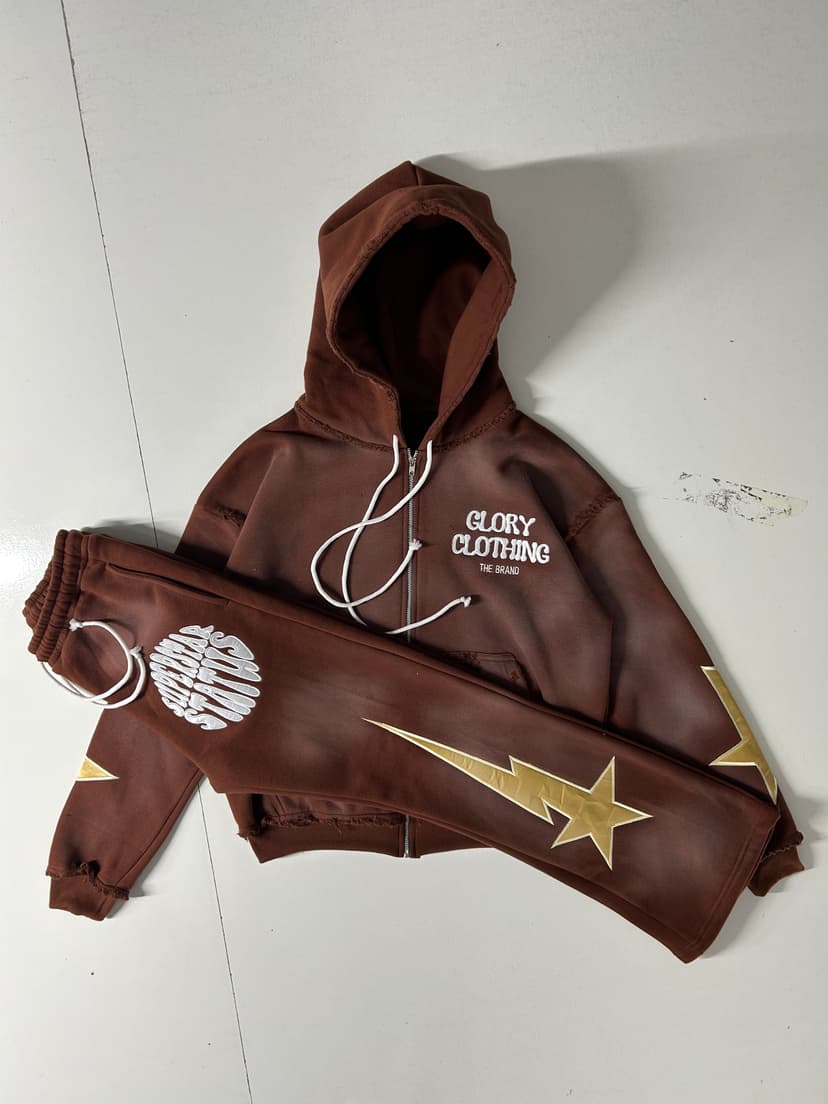 Brown Sun-Fade Logo Set