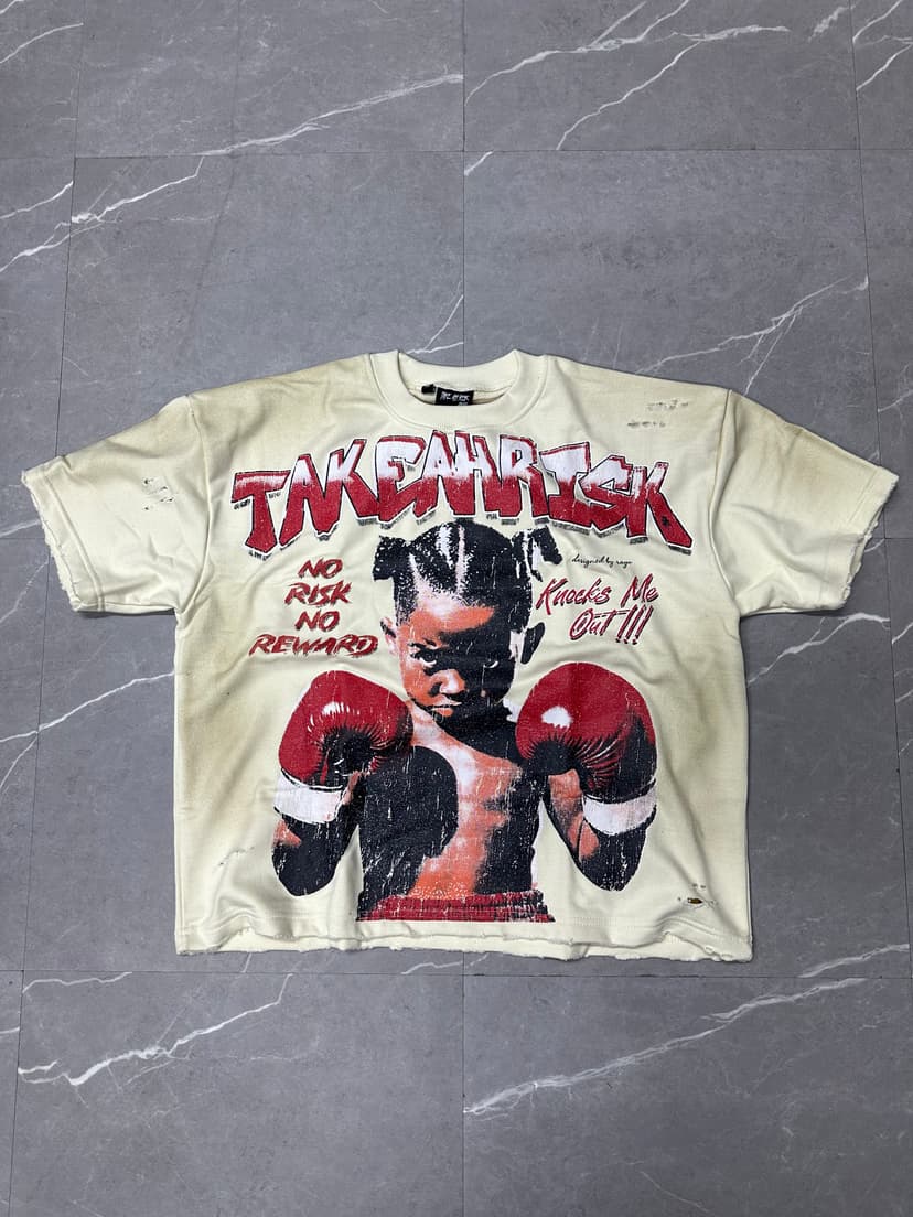 Vintage 'Take A Risk' Boxing Tee