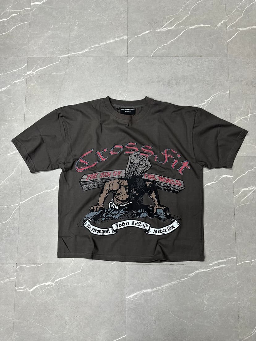 Charcoal DTG 'Crossfit' Tee