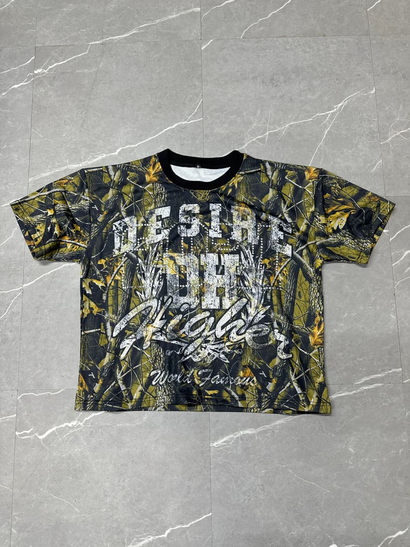 Camo Rhinestone Sublimation Tee